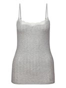 Top con spalline grey melange