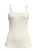 Donna - Top a spalline in lana-seta in Lana di colore Beige, Tinta unita, della serie True Confidence di CALIDA