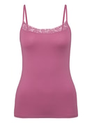 Top con spalline red violet