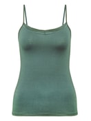 Top con spalline laurel green