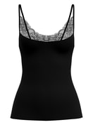 Women - Spaghetti top made of Modal in Black, Lace, from the Seduction Lace series by CALIDA