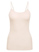 Top con spalline light ivory