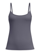 Damen - Spaghetti-Top aus Baumwolle in Grau, Einfarbig aus Serie Essential Cotton von CALIDA