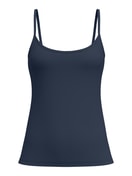 Damen - Spaghetti-Top aus Baumwolle in Blau, Einfarbig aus Serie Essential Cotton Spe von CALIDA