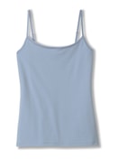 Top con spalline milky blue