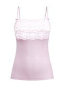Damen - Spaghetti-Top mit breitem Spitzensaum aus Viskose in Rosa, Spitze aus Serie Sensual Secrets von CALIDA