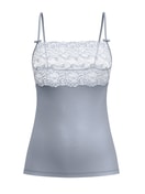 Women - Spaghetti strap top with lace made of Lace in Grey, Lace, from the Sensual Secrets series by CALIDA