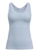 Damen - Tank-Top aus Baumwolle in Blau, Spitze aus Serie Etude Toujours von CALIDA
