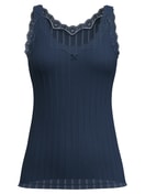 Women - Tank top made of Cotton in Blue, Lace, from the Etude Toujours series by CALIDA