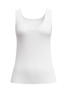 Damen - Tank-Top aus 100% Baumwolle in Weiß, Spitze aus Serie Cotton Desire von CALIDA