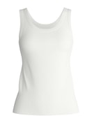 Women - Tank top made of Cotton in White, Unicoloured, from the Favourites Beach series by CALIDA