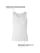 Men - Tank-Top made of Lyocell in White, Unicoloured, from the Focus series by CALIDA