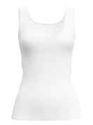 Women - Tank top made of 100% Cotton in White, Lace, from the Cotton Desire series by CALIDA
