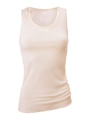 Tank-Top aus Wolle-Seide light ivory