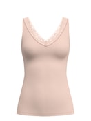 Women - Tank top made of Cotton in Beige, Lace, from the Natural Comfort Lace series by CALIDA
