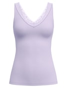 Damen - Tank-Top aus Baumwolle in Violett, Spitze aus Serie Natural Comfort Lace von CALIDA