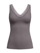 Damen - Tank-Top aus Polyamid in Braun, Spitze aus Serie Natural Comfort Lace von CALIDA