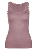 Tank-Top, Wolle & Seide elderberry