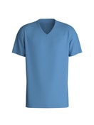 Herren - Kurzarm-Shirt aus 100% Baumwolle in Blau, Einfarbig aus Serie Remix Xtra von CALIDA