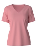 Kurzarm-Shirt, V-Neck blush flower