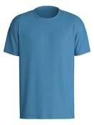 Herren - Kurzarm-Shirt aus 100% Baumwolle in Blau, Einfarbig aus Serie RMX Sleep Leisure von CALIDA