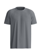 Men - Short-sleeved shirt made of 100% Cotton in Grey, Unicoloured, from the RMX Sleep Leisure series by CALIDA