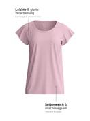 Women - Shirt short sleeve made of Modal in Purple, Unicoloured, from the DSW Balancing series by CALIDA