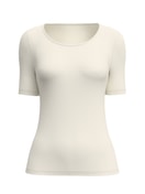 Damen - Kurzarm-Shirt aus Wolle-Seide aus Wolle in Beige, Einfarbig aus Serie True Confidence von CALIDA