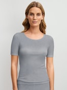 Women model is wearing  made of Wool in Grey, Unicoloured from the True Confidence series by CALIDA, Front view