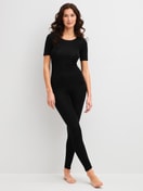 Women model is wearing  made of Wool in Black, Unicoloured from the True Confidence series by CALIDA, Outfit