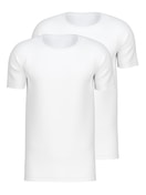 T-shirt, two-pack Men - T-shirt, two-pack made of Cotton in White, Unicoloured, from the Natural Benefit series by CALIDA