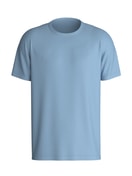 Men - Short-sleeved shirt made of Cotton in Blue, Unicoloured, from the RMX Sleep Free series by CALIDA