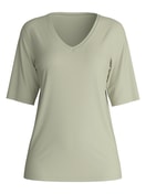 Femme - T-shirt à manches courtes en 100% coton de couleur Vert, Unicolore, de la série Favourites Arts de CALIDA