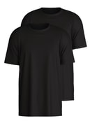 T-Shirt, 2er-Pack schwarz