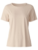 Kurzarm-Shirt dune beige