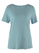 Shirt short-sleeve blue satin