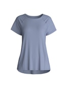 Damen - Kurzarm-Shirt aus Lyocell in Blau, Einfarbig aus Serie DSW Cooling von CALIDA
