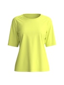 Women - Short-sleeved shirt made of 100% Cotton in Green, Unicoloured, from the Late Bloom M&M series by CALIDA
