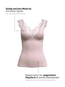 Damen - Tank-Top aus TENCEL™ Modal aus Modal in Violett, Spitze aus Serie Feminine Lounge von CALIDA