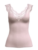 Donna - Tank top in Modal di colore Viola, Pizzo, della serie Feminine Lounge di CALIDA
