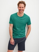 Men model is wearing Shirt short sleeve made of Lyocell in Green, Unicoloured from the DSW Cooling series by CALIDA, Outfit