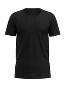Homme - T-shirt en Coton de couleur Noir, Unicolore, de la série Pure & Style de CALIDA