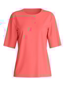 Women - Short-sleeved shirt made of 100% Cotton in Orange, Unicoloured, from the Favourites Beach series by CALIDA