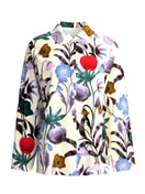 Donna - Maglia a maniche lunghe con bottoni in 100% cotone di colore Beige, Floreale, della serie Alpine M&M di CALIDA