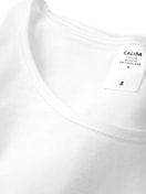 Damen - Langarm-Shirt, Rundhals aus Baumwolle in Weiß, Einfarbig aus Serie Natural Comfort von CALIDA