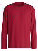 Herren - Langarm-Shirt aus 100% Baumwolle in Rot, Einfarbig aus Serie Remix Basic Sleep von CALIDA