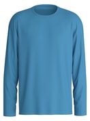 Herren - Langarm-Shirt aus 100% Baumwolle in Blau, Einfarbig aus Serie RMX Sleep Leisure von CALIDA