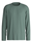 Herren - Langarm-Shirt aus 100% Baumwolle in Grün, Einfarbig aus Serie RMX Sleep Weekend von CALIDA
