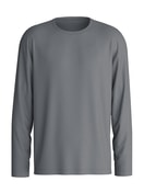 Homme - T-shirt à manches longues en 100% coton de couleur Gris, Unicolore, de la série RMX Sleep Leisure de CALIDA