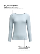 Women -  made of Modal in Blue, Unicoloured, from the Second Skin series by CALIDA